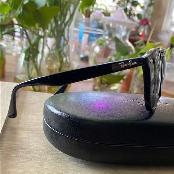 Ray-Ban Black Sunglasses with Silver Accents - Picture 2 of 3